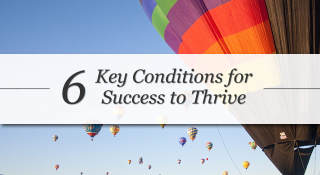 Click here to read the article '6 Key Conditions for Success to Thrive'